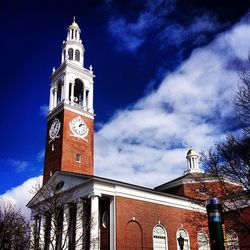 Low angle view of church against sky