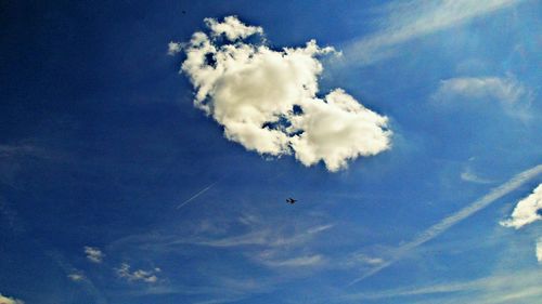 Low angle view of cloudy sky