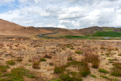 Scenic view of landscape against sky