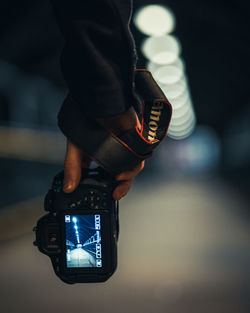Close-up of hand holding smart phone