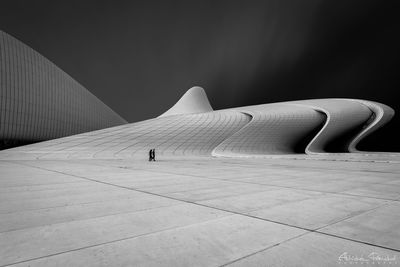 Person standing in museum