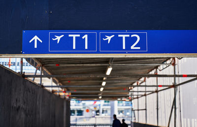 Information sign on wall