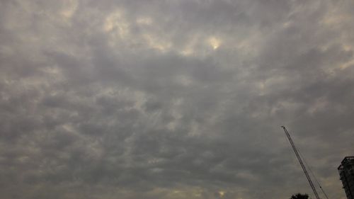 Low angle view of storm clouds in sky