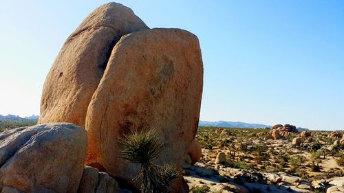 Rock formations against sky