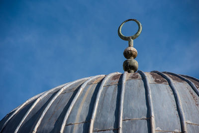 Dome of temple mount against blue sky