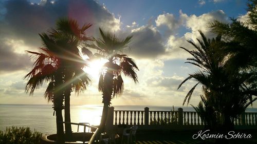 Sunset over sea