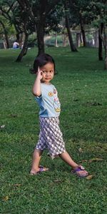 Little girl in the park