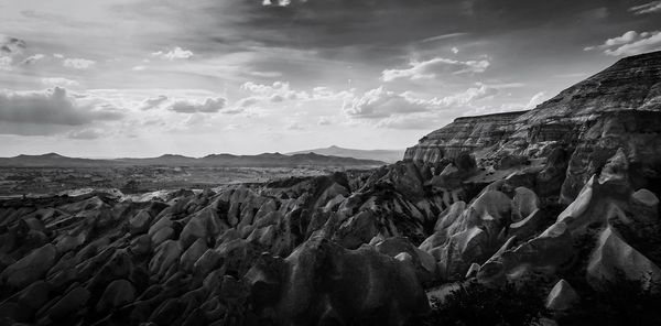 Scenic view of mountain against sky