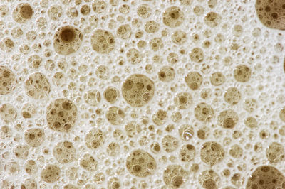 Macro shot of foam bubbles