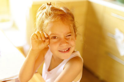 Portrait of a smiling girl