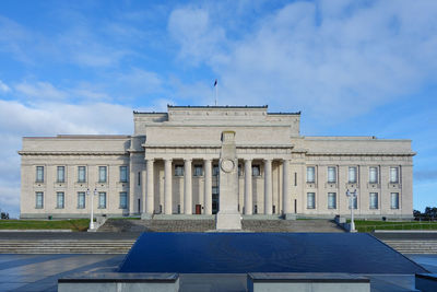 Low angle view of building against sky