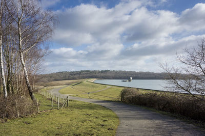 Bewl water reservoir in high weald, kent, uk