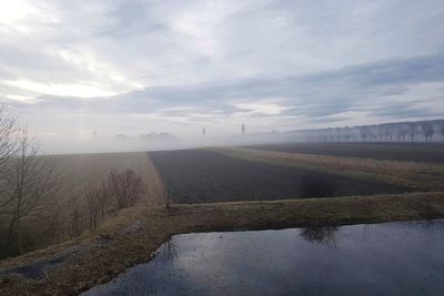Scenic view of landscape against sky