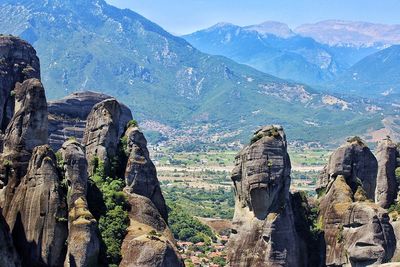 Panoramic view of mountain range