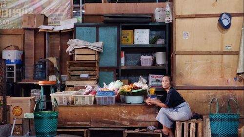 People sitting in restaurant