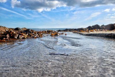 Scenic view of sea against sky