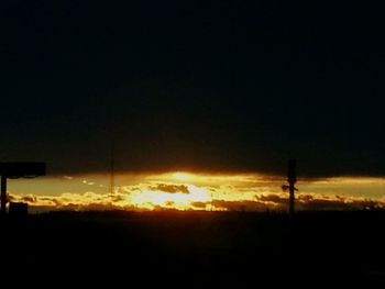 Scenic view of landscape at sunset