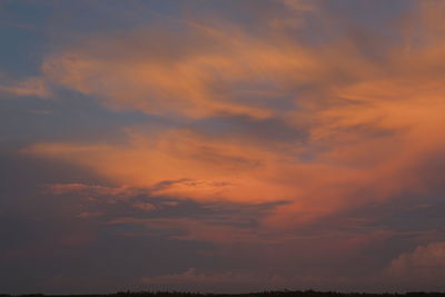 Low angle view of dramatic sky