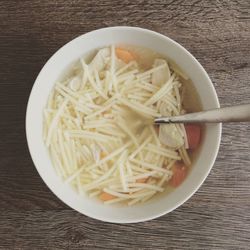 Close-up of served food