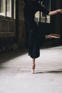 Ballet dancer indoors 