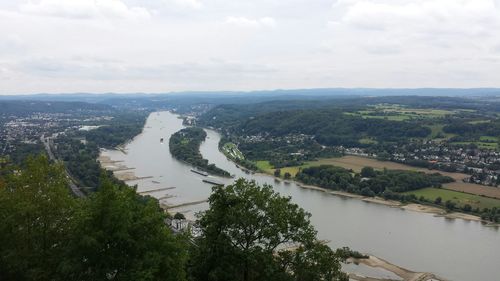 Aerial view of landscape