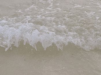 View of waves on beach