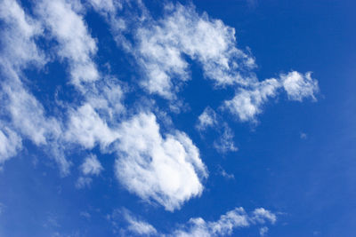 Low angle view of clouds in sky