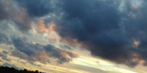 Low angle view of storm clouds in sky