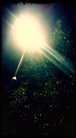 Sun shining through clouds