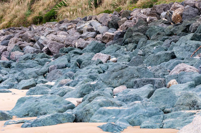 Rocks on beach