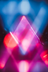 Close-up of illuminated lights
