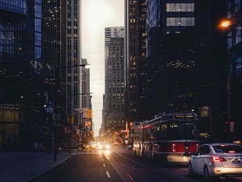 City street at night