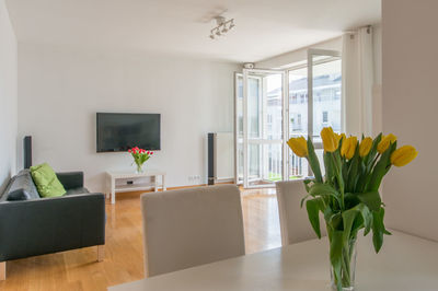 Flowers in vase at home