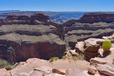 Rock formations on landscape