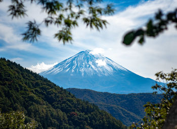 Mt fuji view from a mountaintop