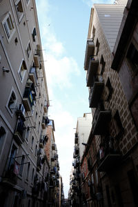 Low angle view of buildings against sky