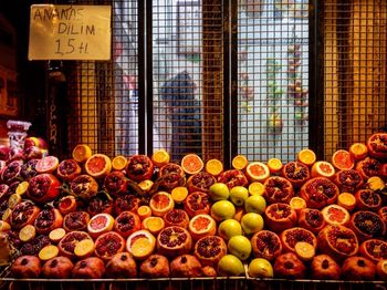 Various fruits for sale in market