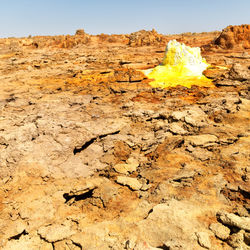 Rock formations on land