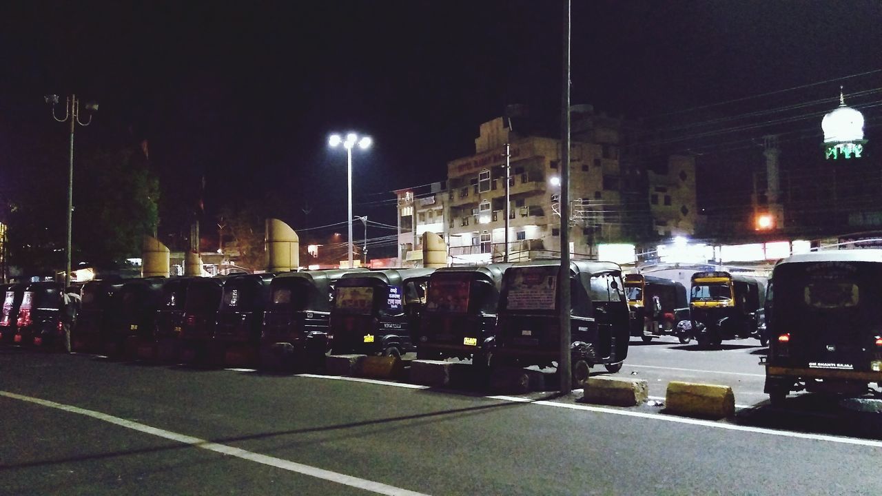 ILLUMINATED STREET AT NIGHT