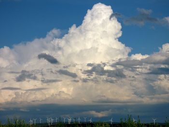 Low angle view of cloudy sky