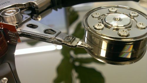 Close-up of machine part