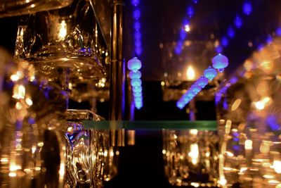 Defocused lights at night