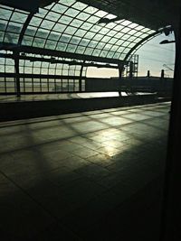 View of railroad station platform