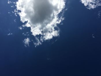 Low angle view of clouds in sky
