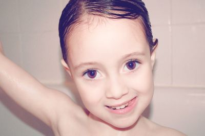 Portrait of smiling girl