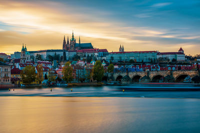 Panoramic view of the old town of prague.