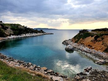 Scenic view of sea against sky