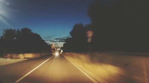 Road at night