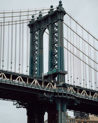 Low angle view of bridge against sky