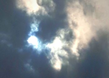 Low angle view of cloudy sky